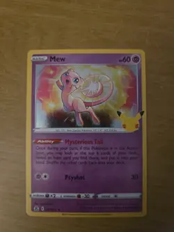 Mew 011/025 Pokemon TCG 25th Anniversary Holo Card - Image 1
