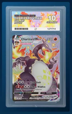 Pokemon TCG Shining Fates Charizard VMAX SV107/SV122 Ace 10 PERFECT Subgrades - Image 1