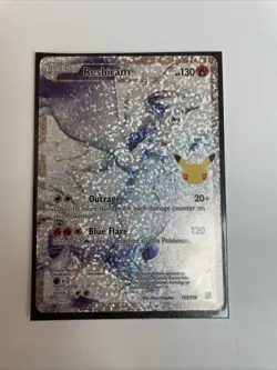 Pokemon TCG Reshiram Holo Rare Card 25th Anniversary Celebrations, 113/114 - Image 1