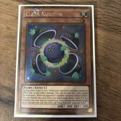 Clear Kuriboh Gold Rare 1st Edition MVP1-ENG47 Yugioh Card - Image 1