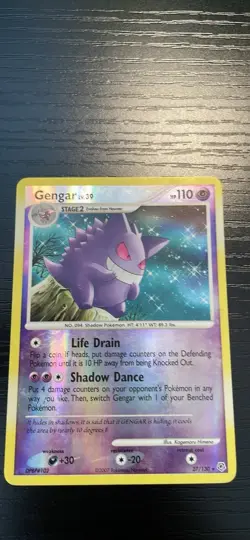 Gengar - 27/130 - Rare - Reverse Holo - LP - Diamond and Pearl - Image 3
