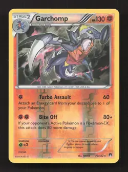 Garchomp 70/122 Holo Rare BREAKpoint Pokemon Reverse Holo Damaged - Image 1