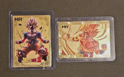 MR Dragon Ball Z MR Set Gold Foil Limited Edition 2-Card Lot 003/200 082/100 - Image 1