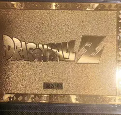 MR Dragon Ball Z MR Set Gold Foil Limited Edition 2-Card Lot 003/200 082/100 - Image 3