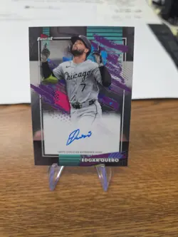Edgar Quero 2026 Topps Finest Autograph Auto On-Card White Sox #FA-EQ - Image 1