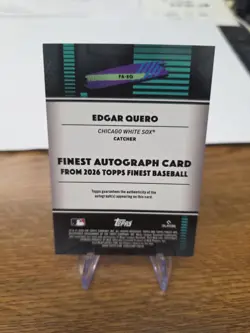 Edgar Quero 2026 Topps Finest Autograph Auto On-Card White Sox #FA-EQ - Image 2