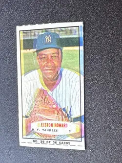 1965 BAZOOKA | HAND CUT Elston Howard Card #29 New York Yankees Baseball - Image 3