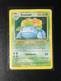 Venusaur Holo 18/110 2002 Pokemon Legendary Collection WOTC Vintage Card HP - Image 1