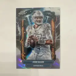 Josh Allen 2025 Topps Chrome extraterrestrial, ET-7 Buffalo Bills Football Card - Image 1