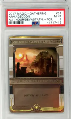 ARMAGEDDON - AMONKHET INVOCATIONS - Magic MTG FOIL PSA 9 MINT - Image 1