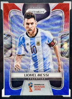 2018 Panini Prizm World Cup Lionel Messi #1 Red Blue Wave Prizm SGC 10 GEM MINT - Image 3