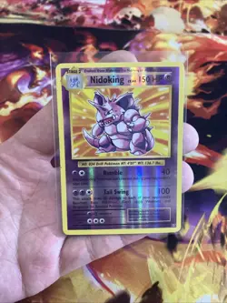 Nidoking 45/108 Reverse Holo Rare 2016 XY Evolutions Pokemon LP - Image 1