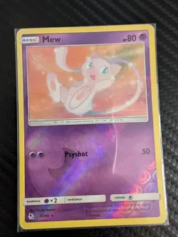 Pokemon Mew 32/68 Reverse Holo Rare Hidden Fates Near Mint - Image 1