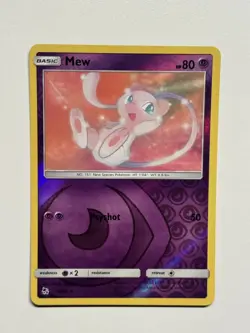 Pokemon TCG - Mew 32/68 Hidden Fates Reverse Holo Rare NM - Image 1
