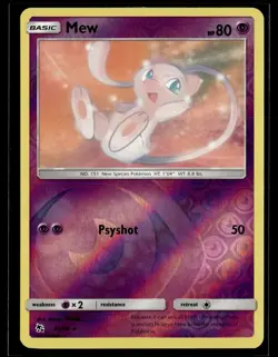 Mew 32/68 Hidden Fates Reverse Holo Rare Pokemon - Image 1