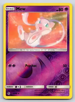 Mew 32/68 Rare Hidden Fates Pokemon Reverse Holo Near Mint - Image 1