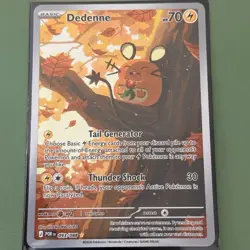 Pokemon TCG Dedenne 093/088 Paldea Evolved Illustration Rare Holo English - Image 1