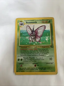 Pokemon Jungle Venomoth Holo Card 13/64 Unlimited - Image 3