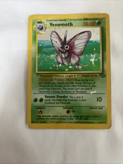 Pokemon Jungle Venomoth Holo Card 13/64 Unlimited - Image 4
