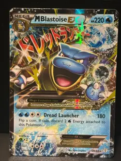 Mega M Blastoise EX 18/83 XY Generations Holo Rare Pokemon Card - Image 1