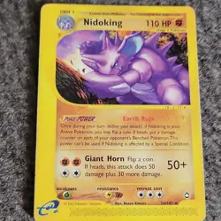 Nintendo Pokemon TCG Nidoking 24/147 Expedition Base Set EN 110HP - Image 1
