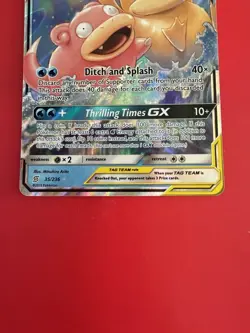 Pokemon TCG Slowpoke & Psyduck GX 35/236 Unified Minds Ultra Rare Holo 250HP - Image 2