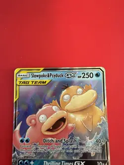 Pokemon TCG Slowpoke & Psyduck GX 35/236 Unified Minds Ultra Rare Holo 250HP - Image 3