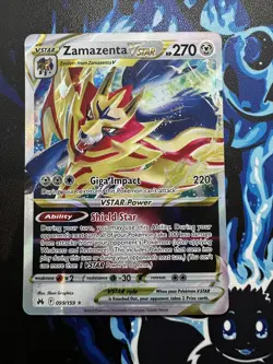 Zamazenta 99/159 VSTAR Crown Zenith Holo SWSH Pokemon Card - Image 1