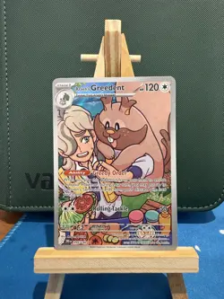 Pokemon TCG Arvens Greedent Illustration Rare Card 205/182 Destined Rivals - Image 1
