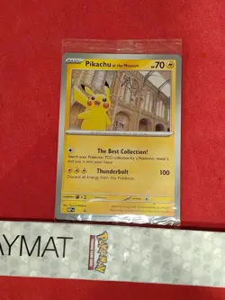 Pokemon TCG 2019 Pikachu Playmat Ultra Pro & Pikachu at the Museum Jumbo Promo - Image 5