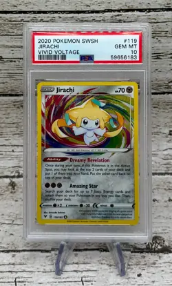 2020 POKEMON SWSH JIRACHI VIVID VOLTAGE #119 - PSA 10 GEM MINT - Image 1
