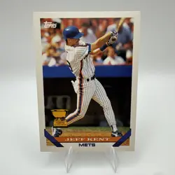 Topps 1993 Jeff Kent #703 New York Mets All-Star Rookie Baseball Card - Image 1