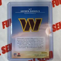 Panini Jayden Daniels RC 2 Card Lot Certified FF /199 Prestige Xtra Pts /299 - Image 4