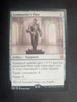 Magic: The Gathering Commander's Plate Commander Legends Mythic Equipment Card - Image 1