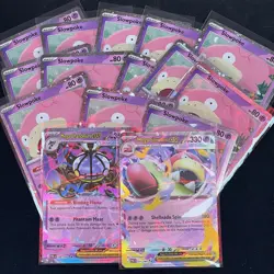 Pokemon TCG Slowpoke 086 Checklane Promo Lot Of 13 + 2 bonus ex’s - Image 1