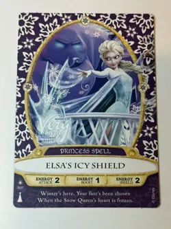 Disney SOTMK Sorcerers of the Magic Kingdom Party Card P6 Elsa's Icy Shield - Image 1