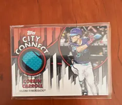 Topps 2026 Series 1 Corbin Carroll D-backs City Connect Swatch Red /5 #CC-CC - Image 1