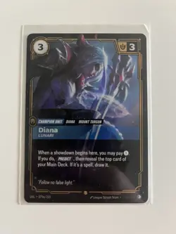 Diana Lunari 079a/219 Showcase Foil Near Mint Condition Riftbound Unleashed - Image 1