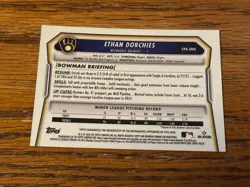 Bowman 2026 Chrome 1st Ethan Dorchies Yellow Auto 35/75 CPA-EDO - Image 2