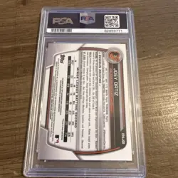 Joey Ortiz PSA 10 2023 Bowman Chrome Base Prospect Auto Autograph #CPA-JOR Gem - Image 4