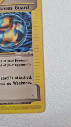 Weakness Guard 141/147 - Aquapolis (2003) - Charmander Art - Near Mint - Image 3