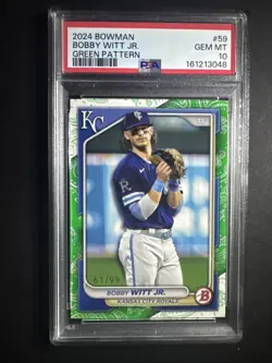 2024 Bowman Bobby Witt Jr #59 61/99 PSA-10 - Image 1