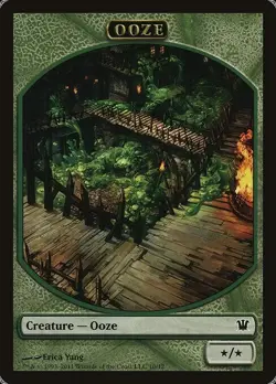 Ooze Token 10x - Green - Yang Art - ISD Innistrad MTG Magic NM - Image 1