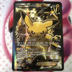 Pikachu Ex Jumbo Promo Card XY124 Black Star - Image 1