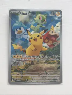 Pokemon Pikachu TCG SVP027 Scarlet Violet Black Star Promo STILL SEALED - Image 2