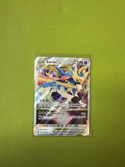 Zacian VSTAR Holo Rare Card Crown Zenith 96/159 NM Condition - Image 1