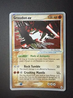 Pokemon TCG 2005 Hidden Legends Groudon Ex Holo #93 NM vintage - Image 1