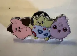 Small But Mighty Official Pokemon Pin Jigglypuff/Togepi/Cleffa - Image 1