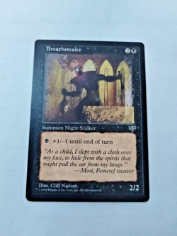 MTG Breathstealer Mirage Regular Common - Tiny bit of Edge Wear - Image 1