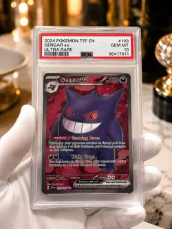 PSA 10 GEM MINT Gengar ex #193/162 – Temporal Forces – Ultra Rare – Pokemon Tcg - Image 1